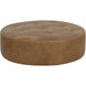 Nilda 16 inch Camel Leather Ottoman
